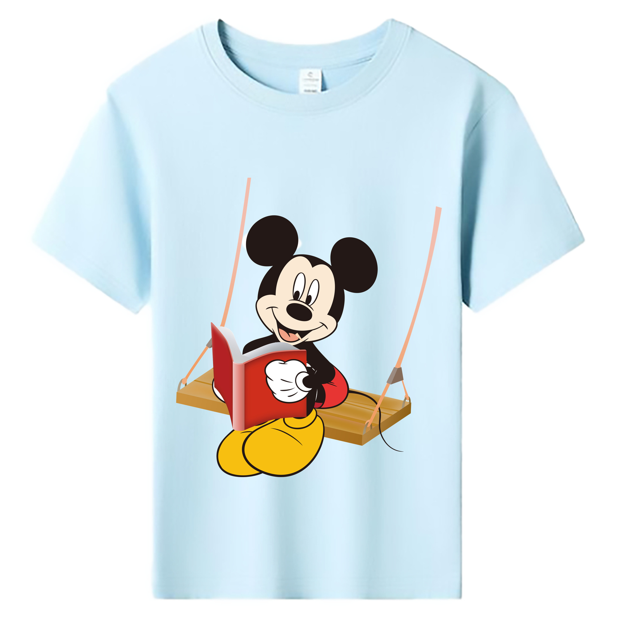 ミッキーマウス Mickey Mouse 綿100％キッズTシャツ（フロントプリント）